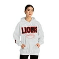 thumbnail image 5 of Unisex Heavy Blend™ Hooded Sweatshirt Lions Football Red Hoodie, 5 of 9