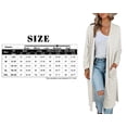 thumbnail image 4 of MURMUREY Womens Long Sleeve Open Front Long Cardigan Sweaters Lightweight Casual Loose Fit Knit Sweater Coats Outerwear with Pockets, 4 of 5