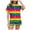A-Hot Pink86, variant on Bibifish Womens Pajamas Sets Short Sleeve Rainbow Color Short Sleeve Botton Down Pj Sets Ladies Tops Shorts Two Piece Short Sleepwear