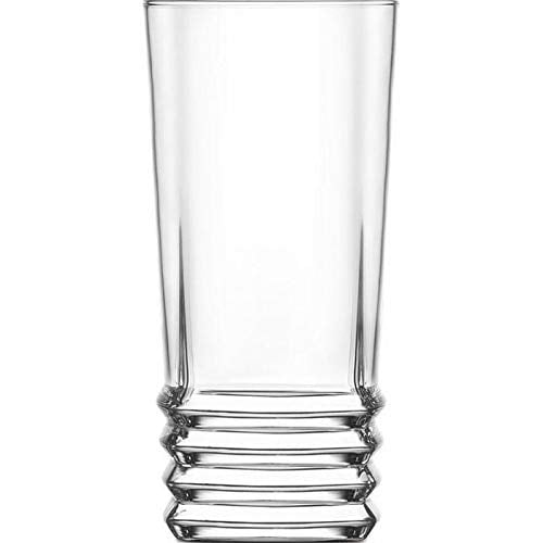 LAV Clear 11.25 Ounce Highball Drinking Glasses Thick and Durable