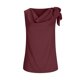 thumbnail image 5 of Tops Casuales sin Mangas para las Mujeres Elegante Satén Encaje Blusa, Tanque de Verano de Color Sólido para el Uso Diario, 5 of 7