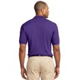 thumbnail image 2 of Port Authority Tall Pique Knit Polo (TLK420) Purple, 3XLT, 2 of 2
