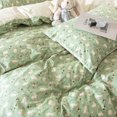 thumbnail image 4 of Cover Queen, 100% Cotton Chic Shabby Rabbit Floral Bedding Set Queen 3 Pieces, 4 of 9