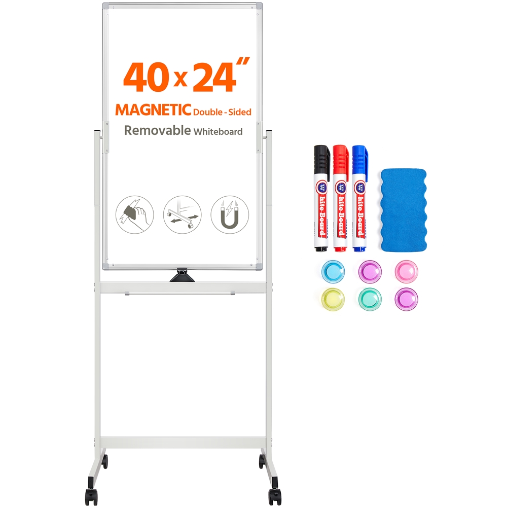 Yaheetech Reversible White Board Double Sided Dry Erase Mobile
