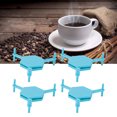 thumbnail image 4 of Hexagonal Coaster, Stylish Coasters ABS Adjustable  For Small Objects Blue, 4 of 8