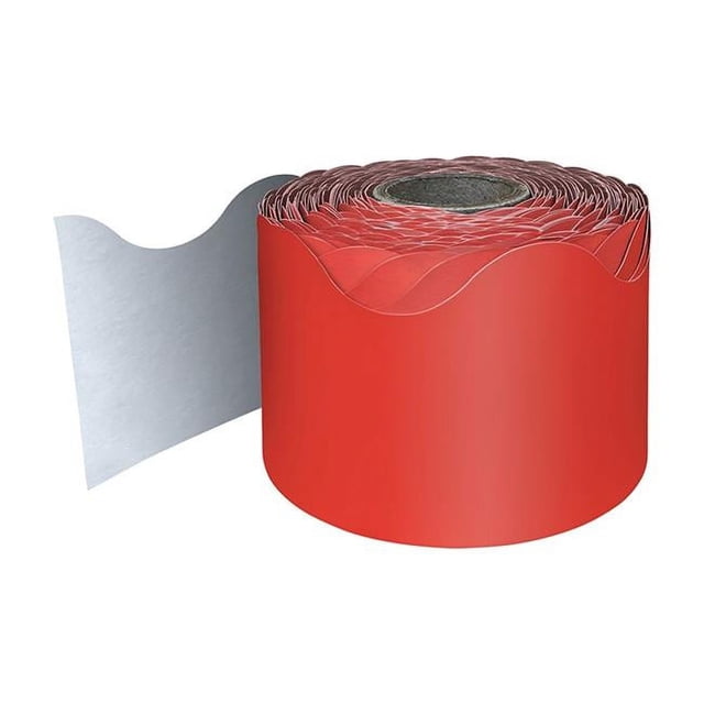 Carson Dellosa Education CD-108465-3 Bordures Festonnées Roulées Rouges - Lot de 3