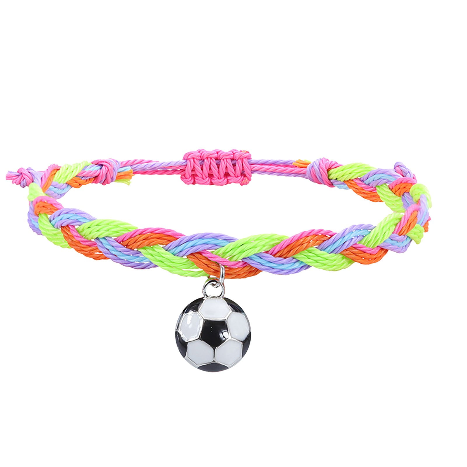 duhgbne fashion soccer charm bracelets soccer party favors black red