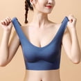 thumbnail image 2 of PEASKJP Plus Size Bras for Women Strappy Sports Bra for Women Nursing Bra, Blue XL, 2 of 5