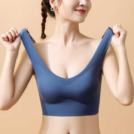 

eczipvz Women S Lingerie Sleep & Lounge Comfort Devotion Lace Bra Wirefree Bra with Full Coverage Push-Up Bra with Natural Lift Comfortable Bra Blue XL