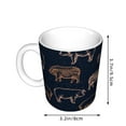 thumbnail image 2 of Yiaed Pig Farm Print Ceramics Coffee,Large Handle Design,Extra Large Tea and Coffee Cup for Office and Home Mugs, 2 of 6