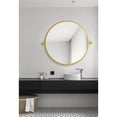 thumbnail image 3 of Elegant Decor Round pivot mirror 24 inch in gold, 3 of 9