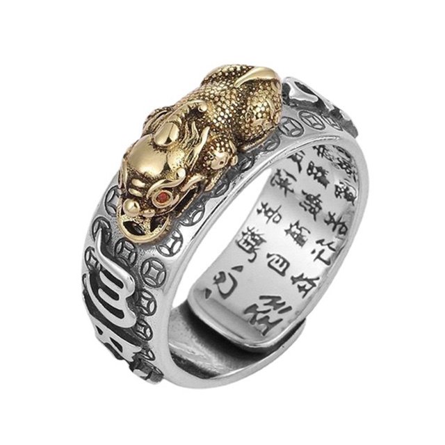 Guardurnaity Anillo abierto Vintage portátil para ceremonia, banquete para niños, anillos ajustables de hip hop que se pueden abrir, joyería, Ropa, zapatos y accesorios Miscelánea Oro
