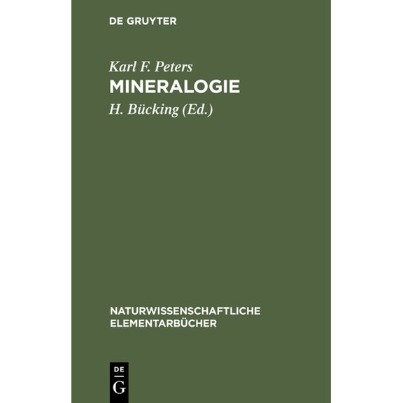 Naturwissenschaftliche Elementarbücher Mineralogie, (Hardcover)