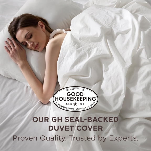 Washed Cotton Duvet Cover Queen Size - Natural White Minimalist Cotton Duvet Cover Linen Like for All Seasons - GentleSoft ™   Plain Simple Bedding