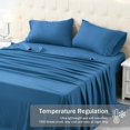 thumbnail image 2 of baomifa-Queen Bed Sheets Set, Soft Breathable Bedding Sheet Set, Sheets Set with 16" Deep Pocket Design (4 Pieces, Queen, Royal Blue), 2 of 4