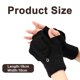 thumbnail image 2 of Guantes cálidos sin dedos para mujeres y hombres, manoplas convertibles de invierno sin dedos con cubierta superior abatible, guante de punto, 2 of 5