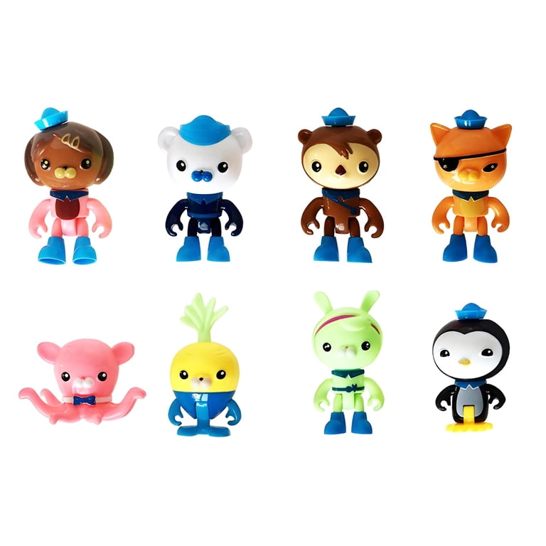 オクトノーツグッズセットBBC Octonauts Octonauts Octo-Crew Mini Figure Set, 8 Characters With Glow-in-the