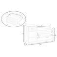 thumbnail image 7 of Wooden Entryway Shoe Storage Bench with Cushion, 7 of 7