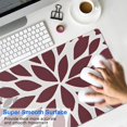 thumbnail image 4 of Long Mouse Pads for Desk,Red Floral and Petal Pattern Desk Mats on Top Of Desks, Desk Mouse Pad Extra Large with 3mm Non-Slip Base and Stitched Edge for Gaming,Office,Work,Home 31.5"x11.8", 4 of 6