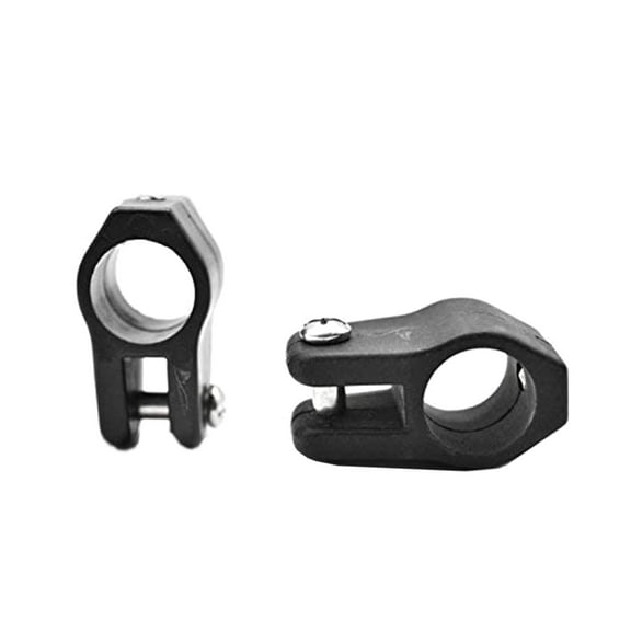 MARINE CITY Black Nylon Bimini Top Jaw Slides, Round, Lightweight and Corrosion-Resistant, Fits 7/8-Inch Tube with 1/4-Inch Bolt Size, for Boats, Yachts, Ships, RVs Pack of 2