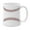 Baseball Stitches, variant on WIRESTER 11oz 325ml Ceramic Tea Cup Coffee Mug With Handgrip For Gift, Birthday, Anniversary, Christmas - Baseball Stitches