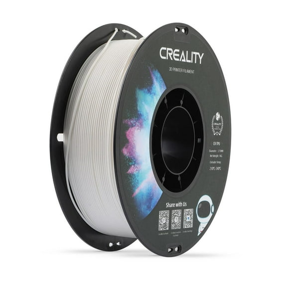Filament d'impression 3D Creality CR-TPU 1 kg, blanc