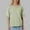 Green, variant on Women's Casual Loose Fit Round Neck Short Sleeve T Shirt With Sheer Sleeve For Yoga Sports And Everyday Wear Comfortable Breathable Soft Stretchable Tee Top Womens Long Sleeve Tees Tan Raglan Shirt