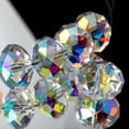 thumbnail image 1 of HAHDAXIA 10MM Crystal Glass Beads for Jewelry Making, Briolette Rondelle Crystal Beads for Crafts Wind Chimes Suncatchers, Briolette Glass Beads (Crystal AB, 10MM, 100PCS), 1 of 7