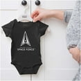 thumbnail image 5 of Classic US Space Force Military Logo Romper Boys or Girls Infant Baby Brisco Brands 12M, 5 of 6