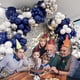 thumbnail image 4 of Kit de guirnaldas con forma de arco con forma de guirnalda de globos azul marino y plateado, globos blancos metalizados para cumpleaños, baby shower, bodas, fiestas de graduación, 4 of 7
