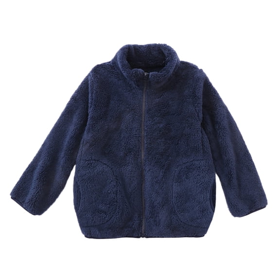 adviicd Boys' Outerwear Jackets & Coats Coat Boy Size 7 Toddler Boys Girls Long Sleeve Winter Solid Zippered Coat Boy Winter Jacket Size 10