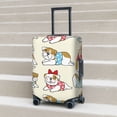 thumbnail image 6 of Hirioo Cute Bull Dog for Elasticity Suitcase Cover (No luggage Included) Durable Luggage Protector Fits 18-32 Inch Luggage-X-Large, 6 of 7