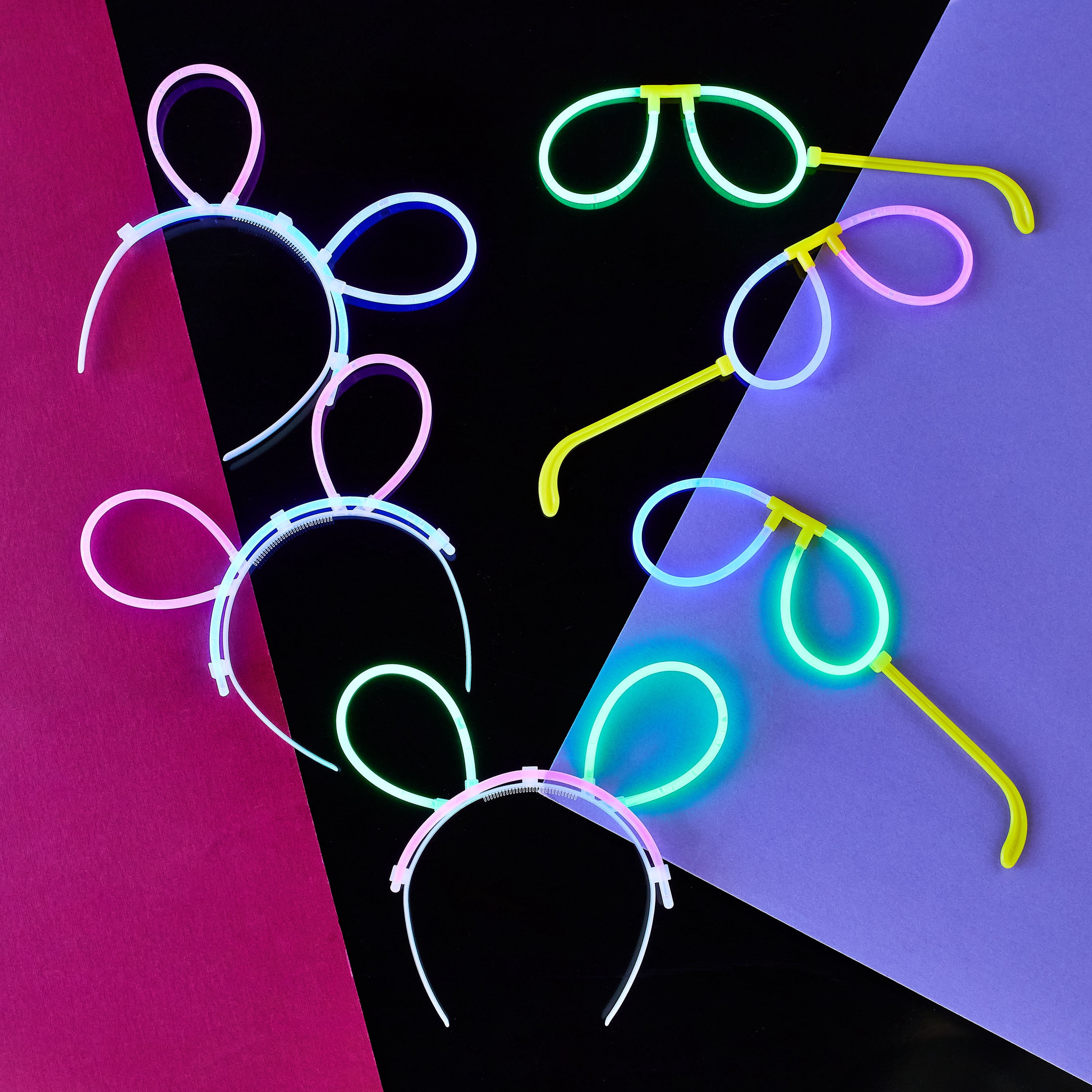Multicolor Glow Wearable pack, 8 Sets, by Way To Celebrate