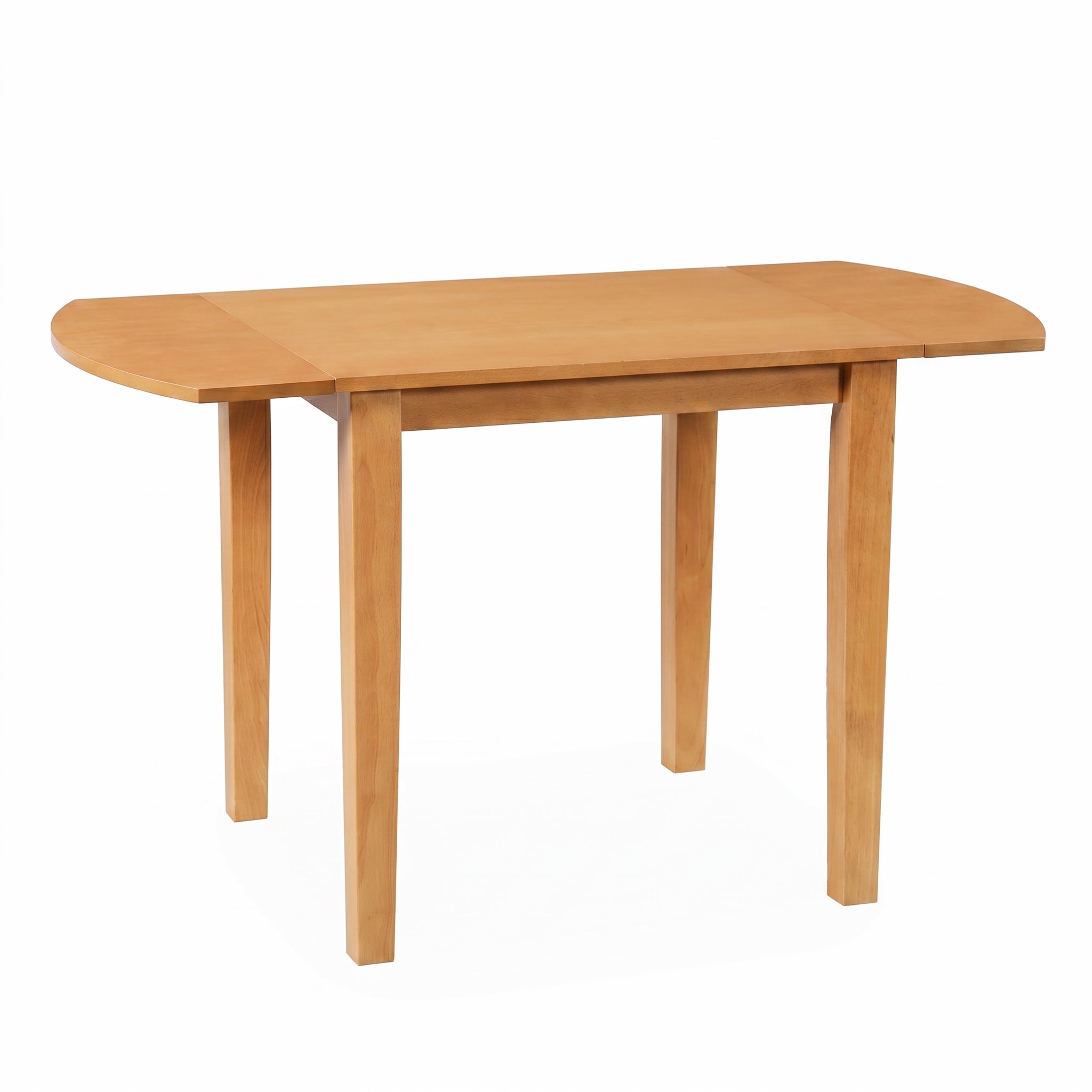 Euroco 29.5"-47.3" Extendable Dining Table for 2-4 People, Farmhouse Wooden Kitchen Table with Drop Leaf for Dining Room,Space Saving,Natural