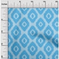 thumbnail image 2 of oneOone Polyester Spandex Light Blue Fabric Asian Ikat Craft Projects Decor Fabric Printed By The Yard 56 Inch Wide, 2 of 4
