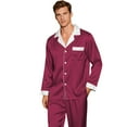 thumbnail image 2 of NMMUED Family Christmas Pajamas Matching Sets Xmas Pajamas for Family Satin Pjs Christmas Vacation Pajamas Soft Pajamas Christmas Pjs for Family Matching Family Christmas Pajamas (Dad) Wine L, 2 of 7