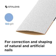 White Disposable papmAm Files for Straight Nail File Staleks Pro Expert 22, 180 grit (50 pcs)