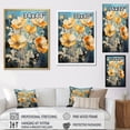thumbnail image 4 of Designart "Vivacious Buttercups In Bold Strokes I" Buttercups Picture Framed Canvas Wall Art, 4 of 5