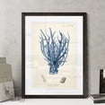 thumbnail image 2 of Wexford Home Antique Coral in Navy V-Framed Print - Black - 22X30, 2 of 4