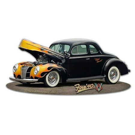 

18 x 8 in. 1940 Coupe Cut-out Vintage Metal Sign