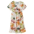 thumbnail image 2 of EGNMCR Robe d'Été pour Femmes Enceintes, Col en V, Manches Courtes, Imprimé Floral, Robe, Robe pour Femmes Enceintes, 2 of 9