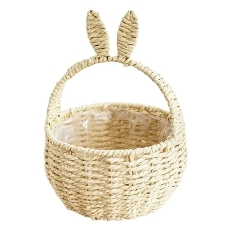 

Container Organizer for Bedroom Large Cloth Storage Quilt Storage Clothes Boxes for Storage Close Storage under Bed Sweater Storage Rabbit Hand Held Flower Weaving Imitation Rattan Hand Garden