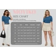 thumbnail image 7 of MOYIKO Half Sleeve T Shirts for Women Summer Trendy Crewneck Tops Spring Casual Slim Fitted Basic Tees, 7 of 7