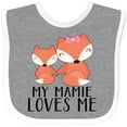 thumbnail image 3 of Inktastic My Mamie Loves Me Boys or Girls Baby Bib, 3 of 4