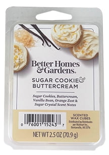 Better Homes & Gardens, Sugar Cookie & Buttercream Scented Wax Melts, 2.5 oz