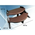thumbnail image 6 of Confer Plastics The Edge Spa Step, 40-Inch Wide Hot Tub Stairs, Multipurpose Indoor/Outdoor Step Stool with Oversized Treads and 2-Tone Design, Espresso, 6 of 6