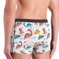 thumbnail image 4 of Men's Boxer Briefs, Dinosaur print K Soft Comfy Mens Underwear Boxer Briefs Breathable With Widen Waist, 4 of 7