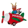 thumbnail image 5 of Airblown Christmas Light Animated Reindeer in Airplane Scene 6.1 ft, 5 of 5