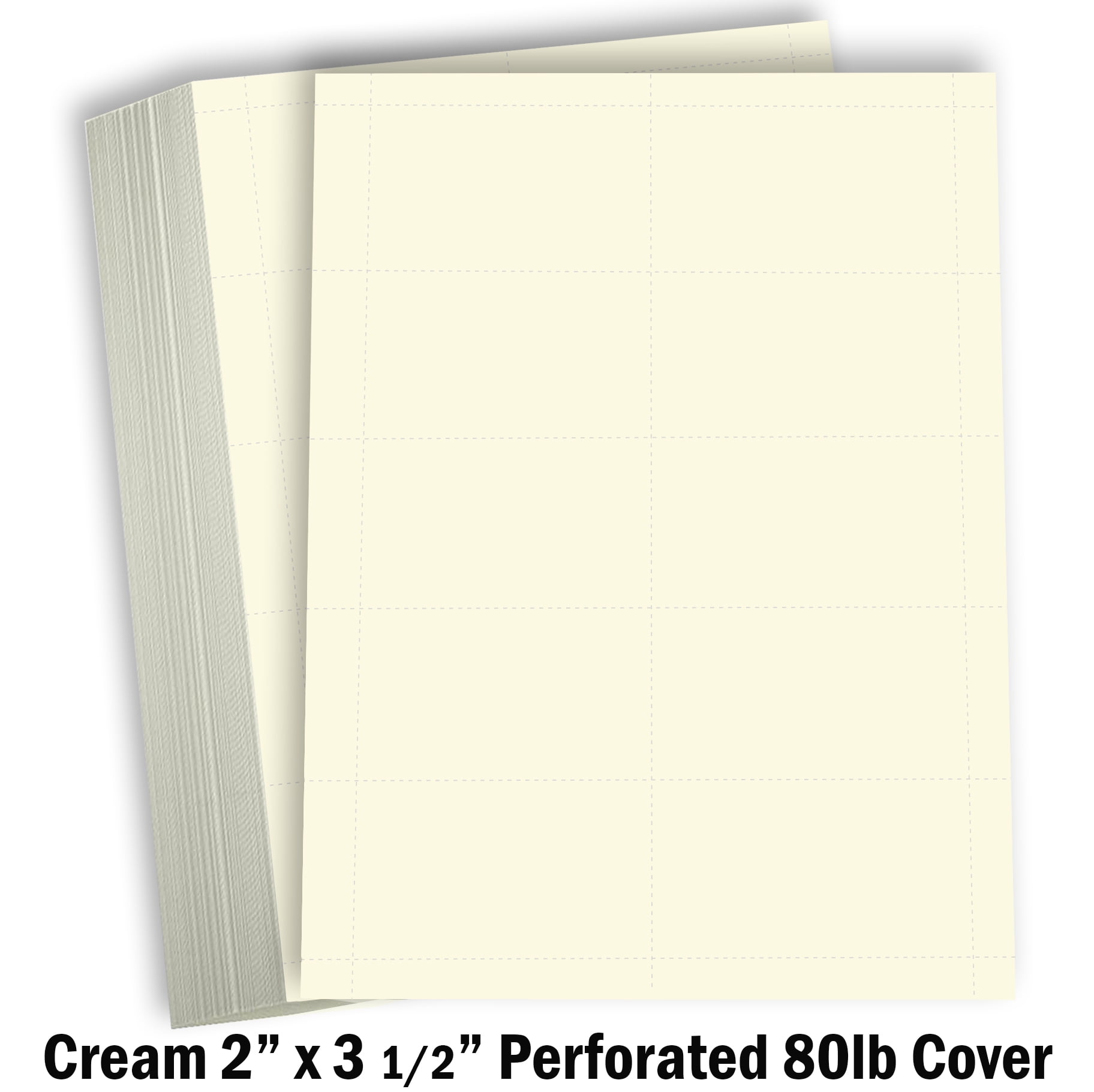 Hamilco Blank Business Cards Cardstock Paper Cream