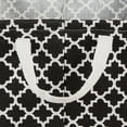 thumbnail image 3 of Design Imports Panier à Linge en Coton Polyester Revêtu de PE Noir Rond 13.5x13.5x20, 3 of 4